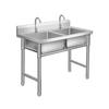 Thickened 304 Stainless Steel Triple Basin Kitchen Sink Set