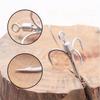 5pcs Luoya Reinforced Turn Ring Three Hook Rotating Sequin Three Hook Bearing Turn Ring Golden and Silvery Tin Ordinary Hook Sea Fishing
