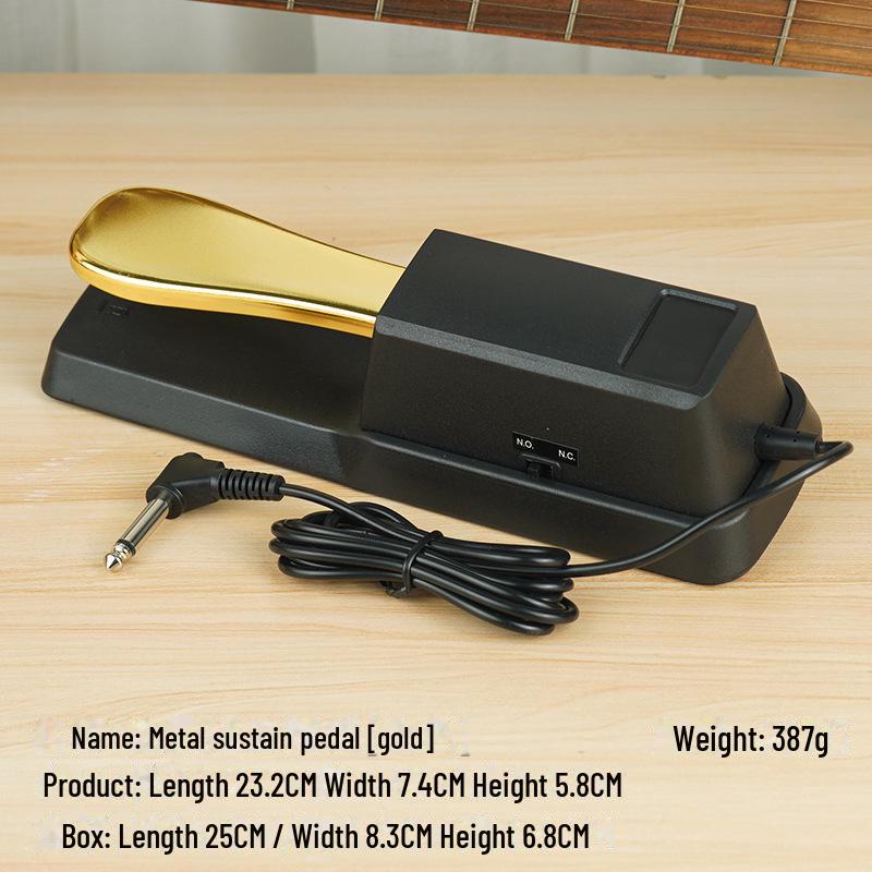 Universal Piano Sustain Pedal - Electric Keyboard & Synthetic Metal Pedal