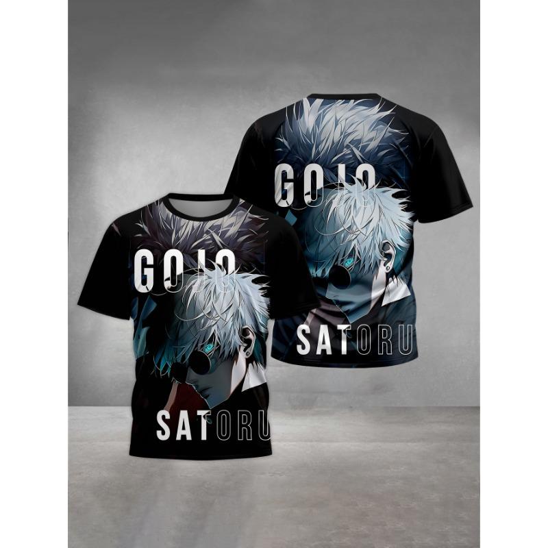 Jujutsu Kaisen Satoru Gojo Print Baby Clothing 5 To 14 Years Male Outdoor Clothes for Children Boy Girl Child T-Shirt Top Shirts