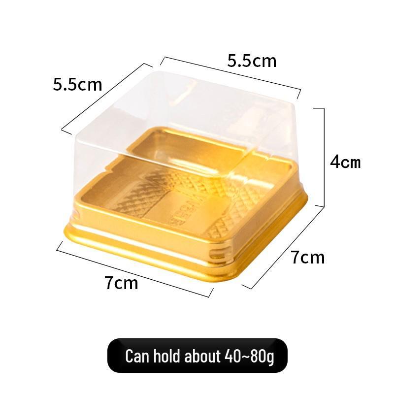 Квадратный блистерный лоток для лунного пирога - Упаковочная коробка для пирожных из снежной кожи и желтковой пасты