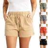 Модные женские повседневные шорты с высокой талией и эластичной резинкой на талии