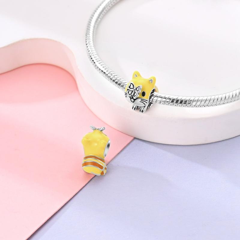 Cute Cartoon Animals Pendant Charm Beads New In Fit Bracelet Bangle Necklace Women Luxury Diy Fine Dangle Bead Jewelry Gift