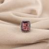 Natural Rhodolite Gemstone 925 Sterling Silver Handcrafted Jewelry Elegant Ring Anniversary Gift For Her RR-74-10