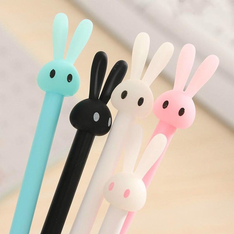 4 шт. набор гелевых ручек в виде кролика Kawaii школьные принадлежности офисные стационарные фотоальбом Kawaii Pen