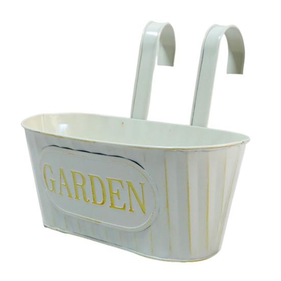 Над забором кашпо железный подвесной цветочный горшок перила кашпо со съемными крючками для дома сад забор палуба перила терраса