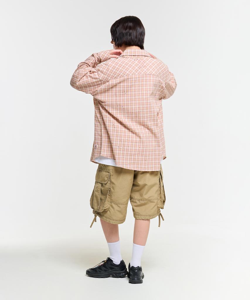 AECA Painted Check Shirt-Pink