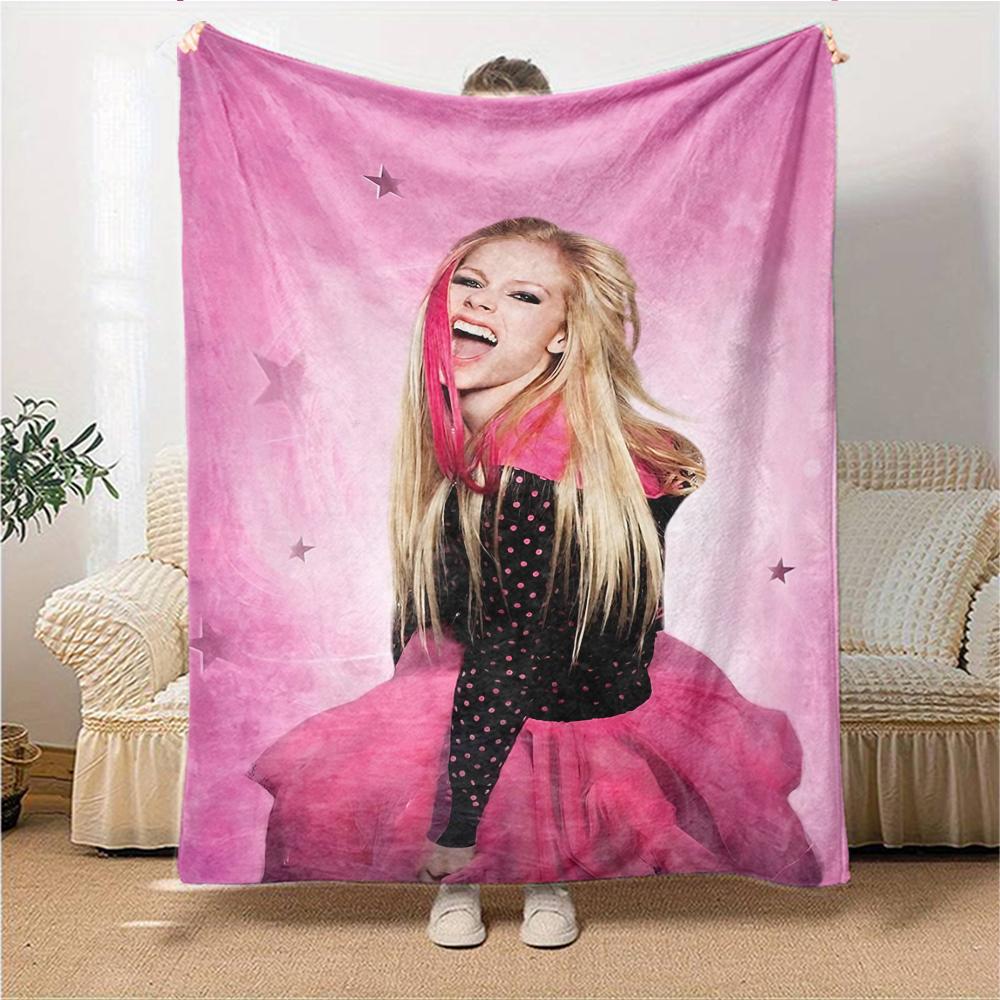 Pink Star Fantasy Blanket Soft Throw Blanket For Home Bedroom Bed Sofa Travel Office Solid Christmas Blanket