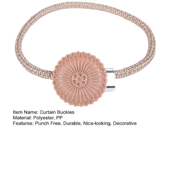 2Pcs Curtain Straps Easy To Use Decorative Lightweight Practical Ferris Wheel Living Room Accessories