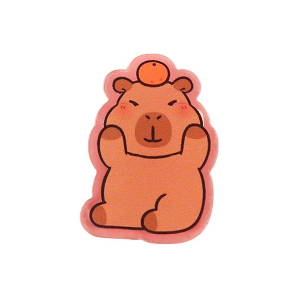 Милая акриловая булавка в виде капибары, нагрудный знак, значок капибары, изысканная брошь в виде капибары, унисекс