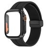Стекло + чехол + ремешок для Apple, ремешок для часов 44 мм, 45 мм, 41 мм, 40 мм, силиконовый браслет с магнитной пряжкой + бухта iWatch Series 8 se 7 6 5 4