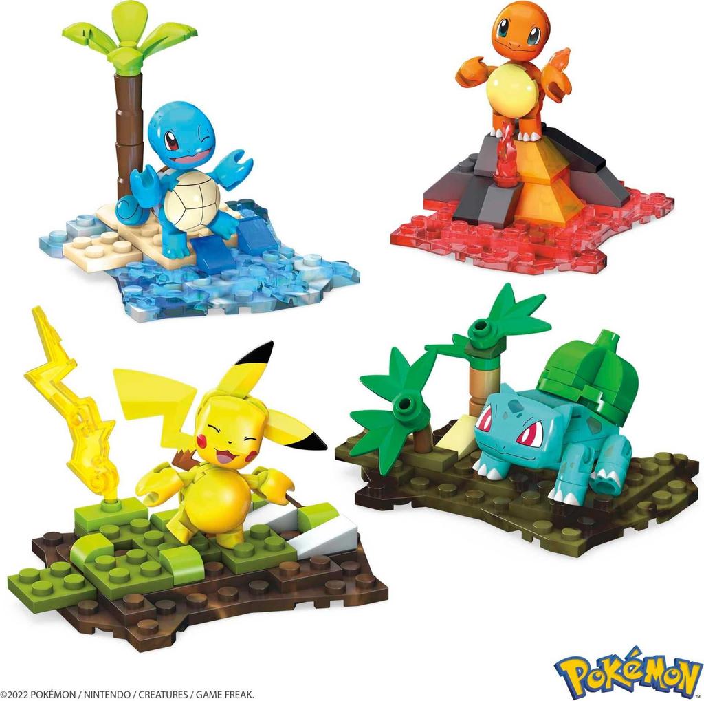 MEGA Конструктор Pokemon Команда Канто 130 Деталей Возраст 6+ HFG05 Набор, Детали, Вверх,