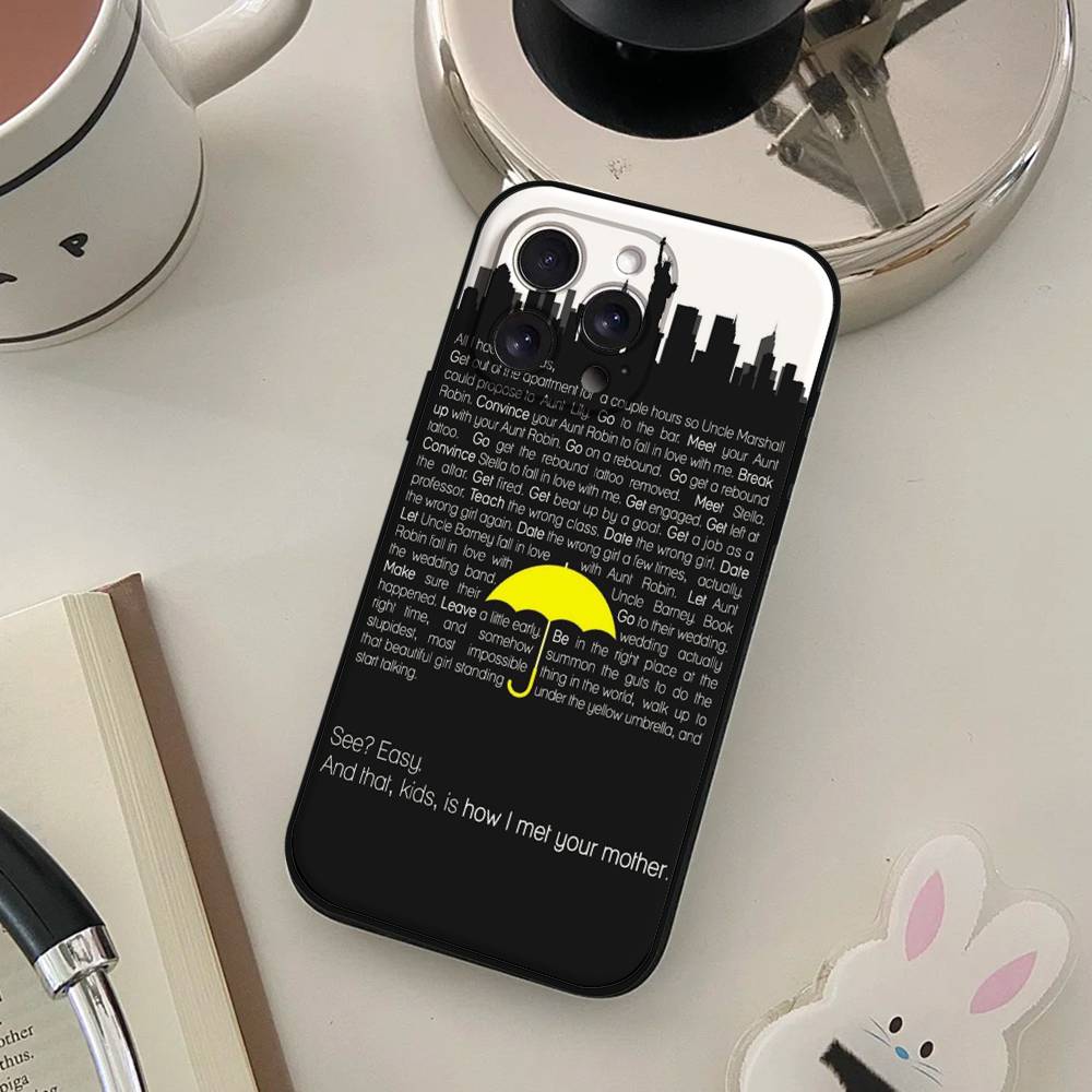 Чехол для телефона «Как я встретил вашу маму» Для IPhone 17 16 15 14 13 12 11 X XR XS Plus Pro Max Mini Мягкий черный чехол