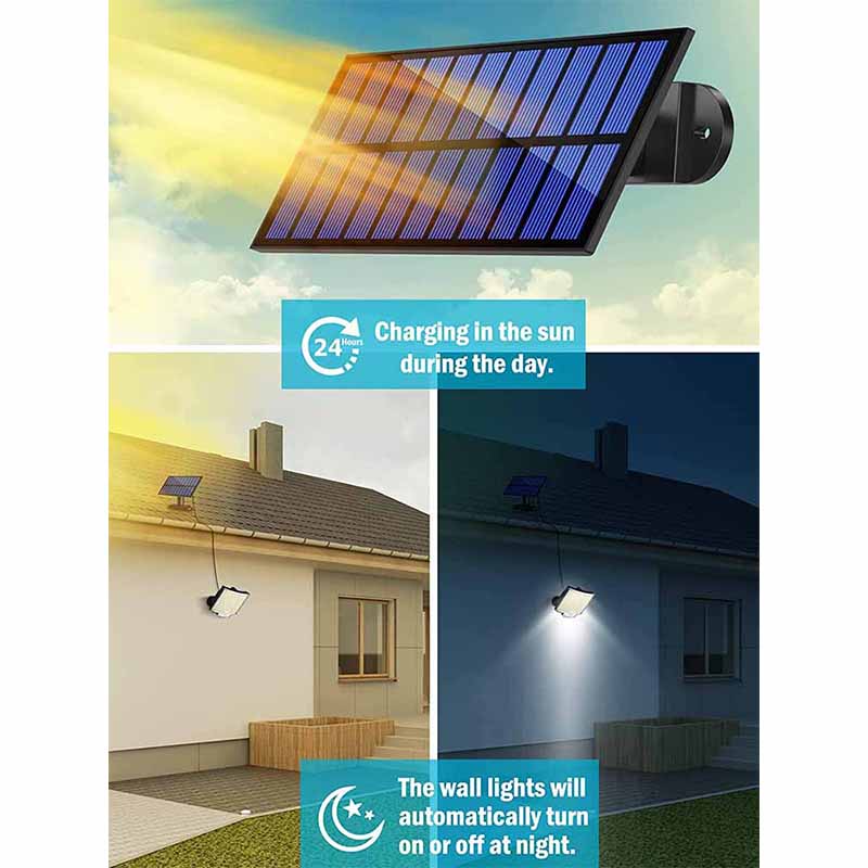 Солнечный свет 228LED наружный настенный светильник с датчиком движения с дистанционным управлением водонепроницаемый двор гаражное освещение солнечный уличный фонарь кемпинговый фонарь