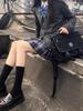 Японский кардиган в college-стиле с V-образным вырезом для женщин - Школьный свитер Осень/Зима