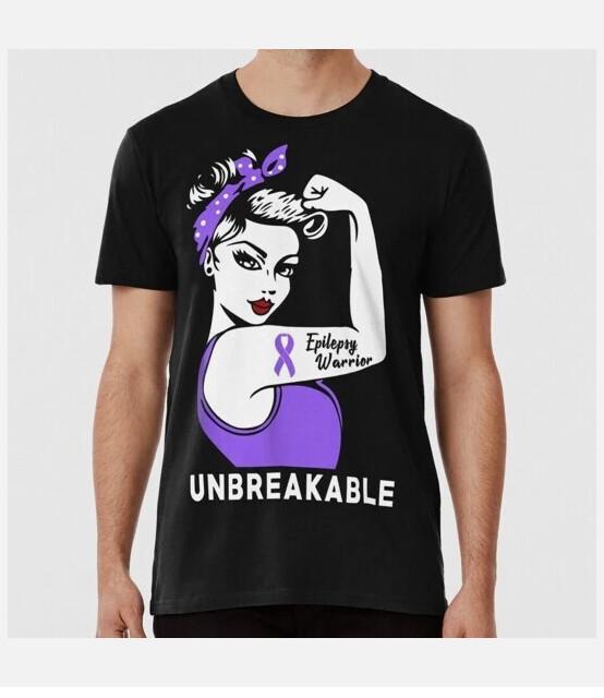 Epilepsy Warrior Unbreakable Awareness Size S to 5XL Made in the USA T-Shirt