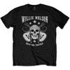 Willie Nelson Unisex Adult Skull Cotton T-Shirt