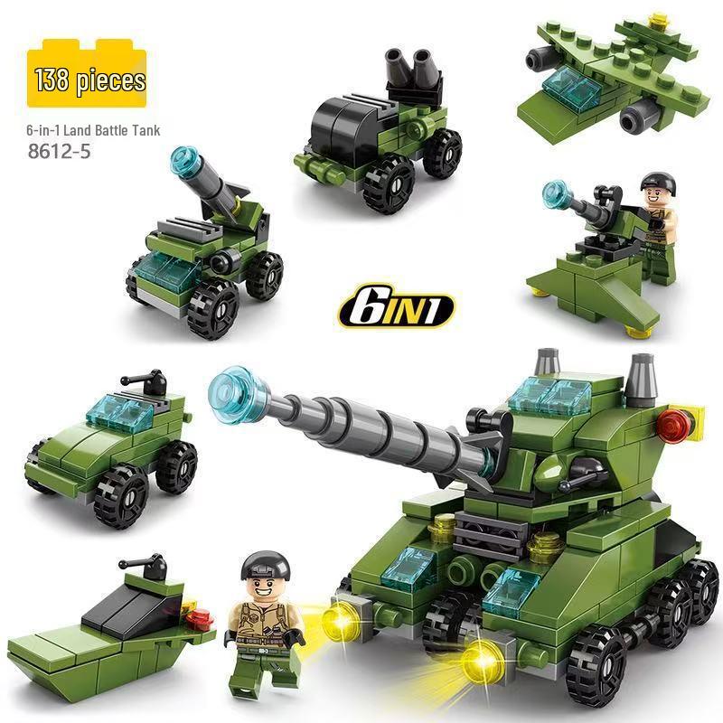 Военно-полицейские машины Lele Brothers, совместимые с кубиками Lego - Образовательная сборная игрушка для детей