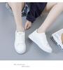 Women's 2024 New Spring Thick-Soled White Sneakers, Perfect for Sports and Casual Wear