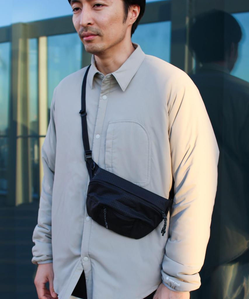 Snow Peak Robic Fanny Pack Bag Shoulder Bag Crossbody Bag BLACK One SB-26SU017 Men's Women's