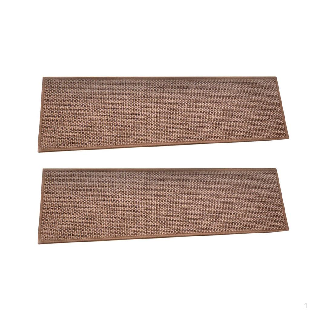 2 Pack Stair Treads for Wooden Steps 21.65x7.87inch Reusable Non Slip Runners Kids And Pets