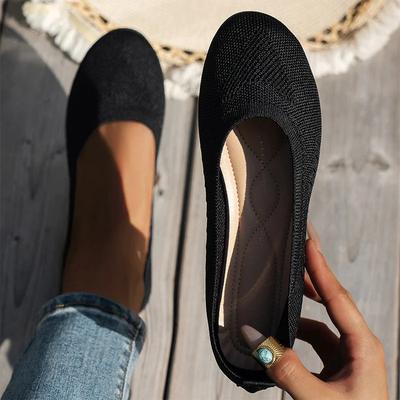 Женские трикотажные туфли на плоской подошве, мокасины, осенняя модная спортивная обувь 2024 года, новые повседневные кроссовки для бега, удобные для ходьбы, Mujer Zapatos