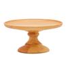 Swanson Shoji Wooden Cake Stand, Small, Rubberwood, 15.5cm Diameter X 7.5cm Height, Compote Dish, Natural, KS-103