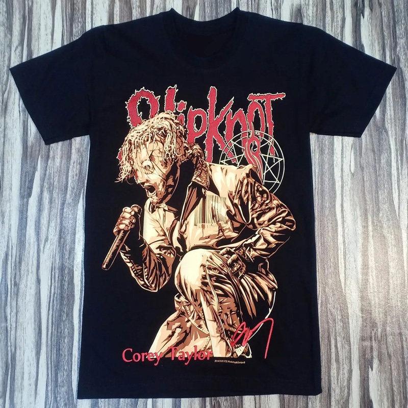 Yk Slipknot Металл Панк Рок Американский Ретро Оверсайз Уличная Одежда Винтажная Футболка