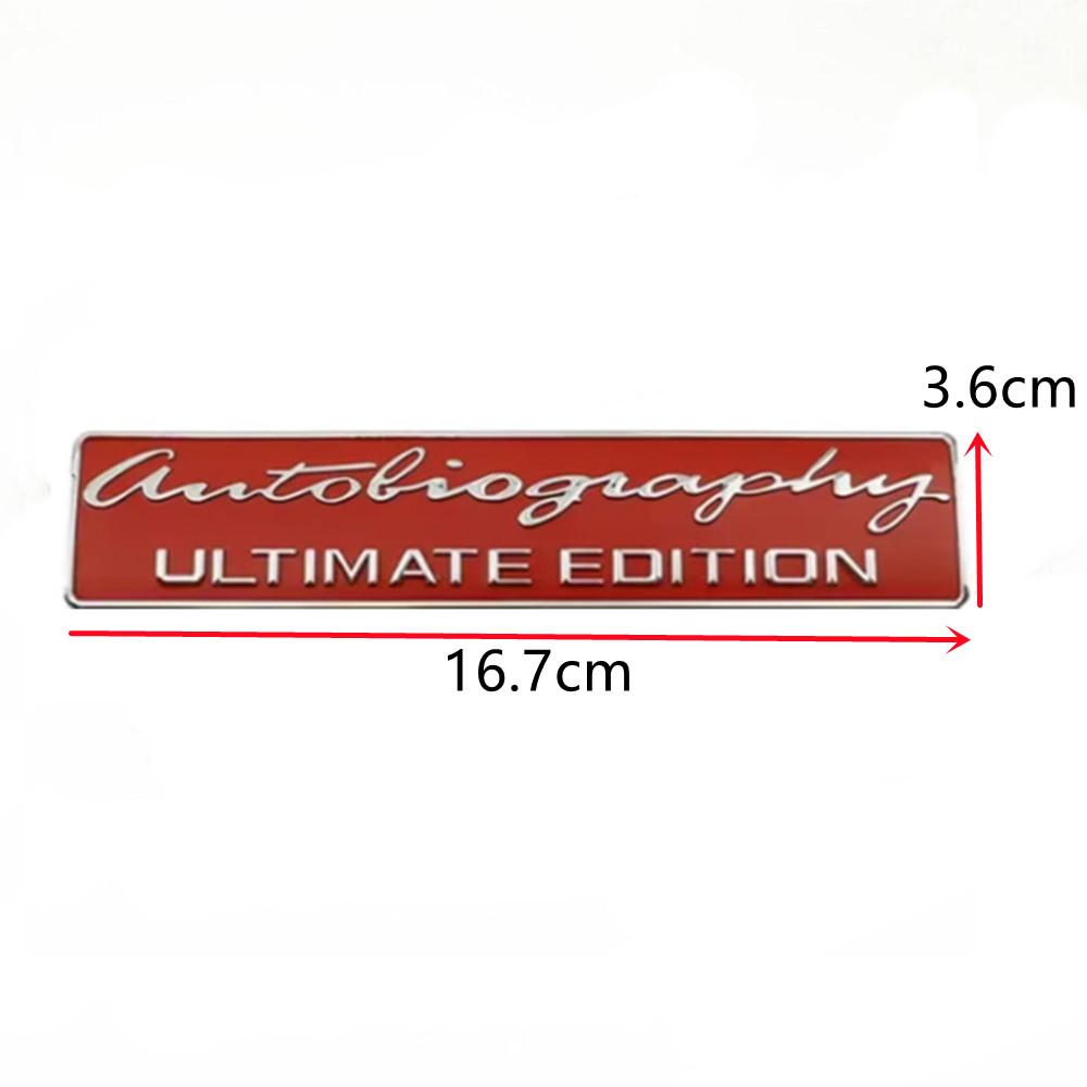 Автобиография SPORT ULTIMATE EDITION Значок Эмблема автомобиля для R-ange-R-over E-voque D-EFENDER D-iscovery Styling Наклейка с логотипом на багажник