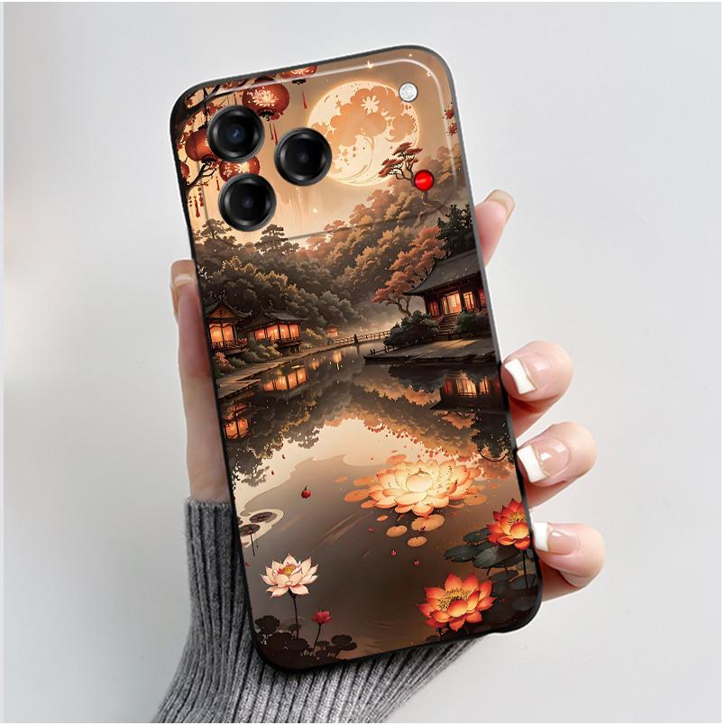 Bumper Silicone Cute Black Phone Case For ZTE Blade V80 Vita/Nubia V80 Design Case Shockproof Soft Cartoon Panda Printed Cover