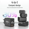 40-ваттное двойное зарядное устройство Type-C/USB для Apple и Android, стандарт EU/US/UK, быстрая зарядка PD