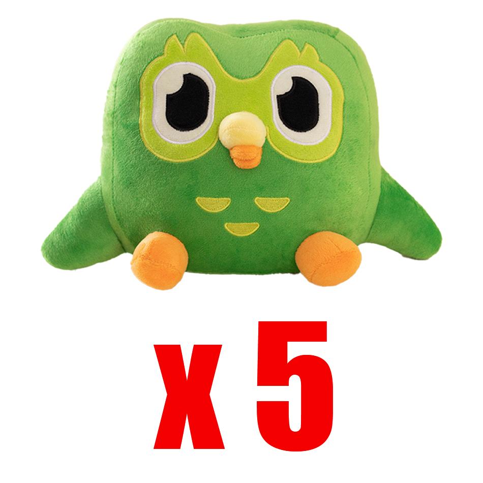 27СМ каваи Плюшевая кукла Зеленая сова Милая мультяшная животная Мягкая игрушка-птица