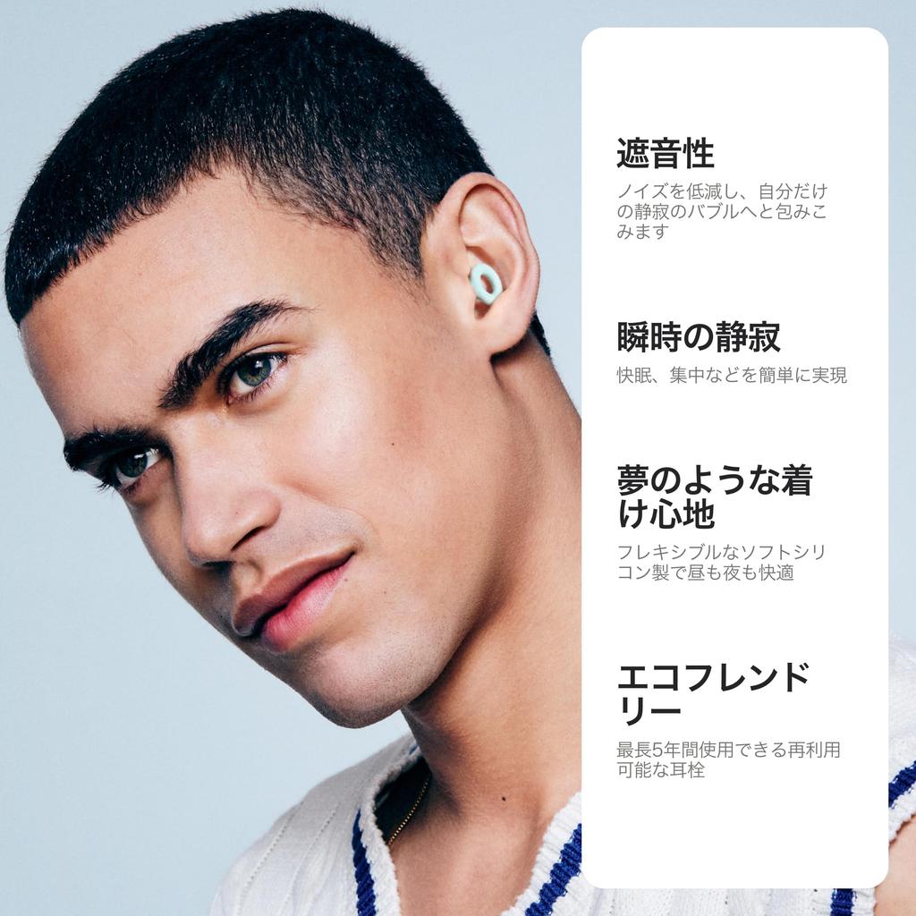 Loop Тихие беруши для снижения шума Индивидуальная посадка Снижение шума со значением SNR 24 дБ