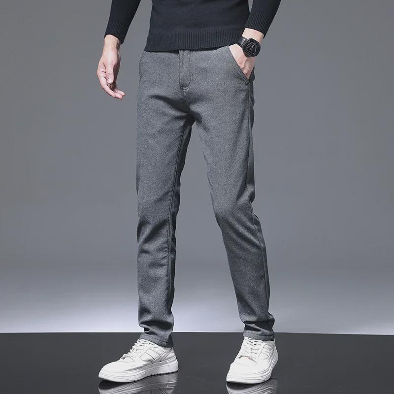 Four Seasons Men's Slim Stretch Casual Korean Pants