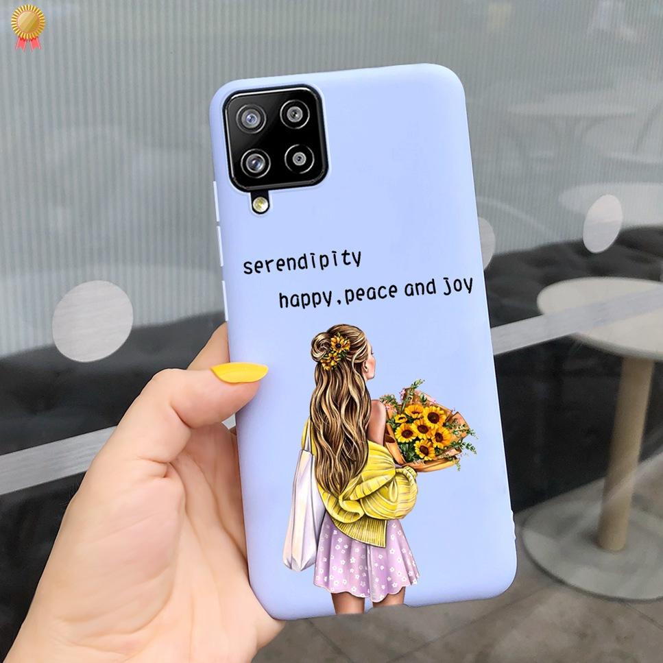 For Samsung Galaxy A12 A42 Case Cute Cartoon Soft Silicone Bumper Cover For SamsungA12 Funda Samsung A12 A42 A 12 42 Phone Case