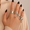 Fashion Punk Chain Personality 4-piece Combination Set Ring Female Accessories