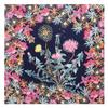 POBING Silk Scarf Women Large Shawls Dandelion Printed Stoles Square Bandana Luxury Kerchief Hijabs Female Foulards 130CM