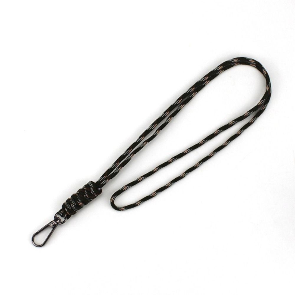 48cm Paracord Keychain Lanyard 11 Styles Emergency Survival Keyring Neck Hanging Rope Outdoor Tool