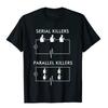 Serial Killers Parallel Killers Pattern Printing Electrician Funny T-Shirt Men's Women's Top Cotton Autumn and Winter Innerwear