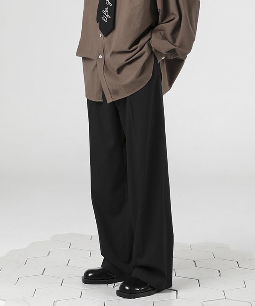 AVANDRESS Modern Onetuck Wide Slacks - 4Col