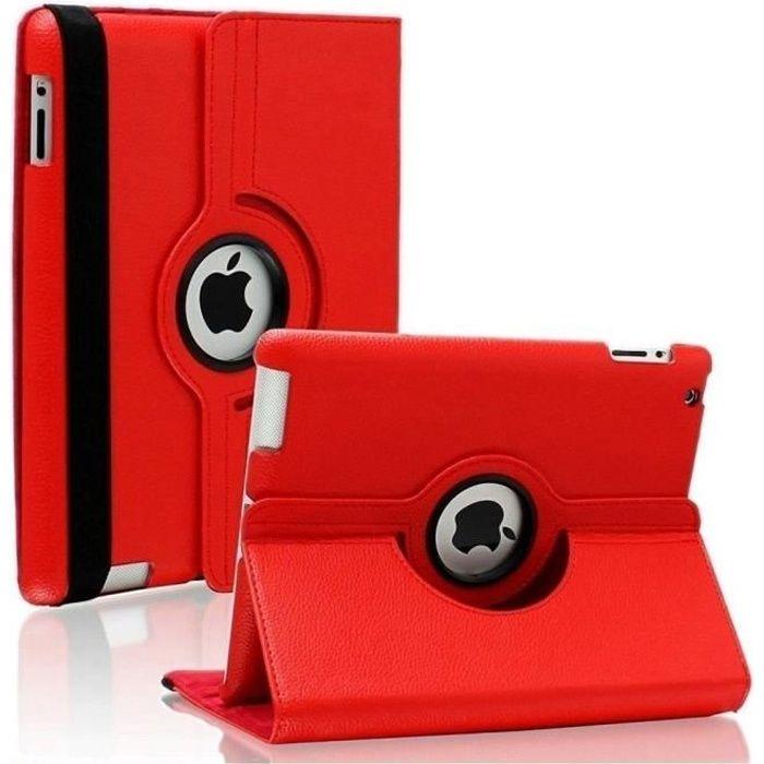 Coque Rouge Housse Etui compatible Apple Ipad Air 1 / Air 2 Phonillico®
