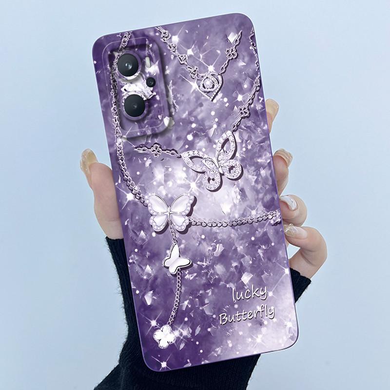 For OPPO A96 CPH2333 Realme 9i 4G RMX3491 Phone Case Fashion Simplicity Oil Painting Flowers Silicone Soft Shockproof Back Cover