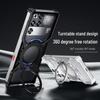 Чехол Metal X-Shape для Red Magic 11 Pro+ с магнитной светящейся шестерней и вращающейся подставкой