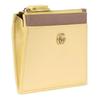 Gucci GG Marmont Iconic Double G Metal Accessories Zipper Closure Leather Key Case Women's Light Yellow with Brown