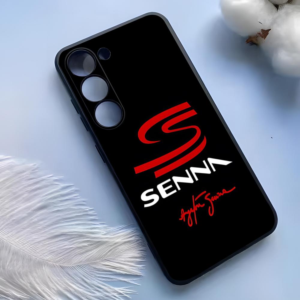 Чехол для телефона Ayrton Senna F1 для Samsung S25 Ultra S24 S23 S22 S21 S20 Plus Fe Galaxy A54 A53 A34 A25 Силиконовый чехол