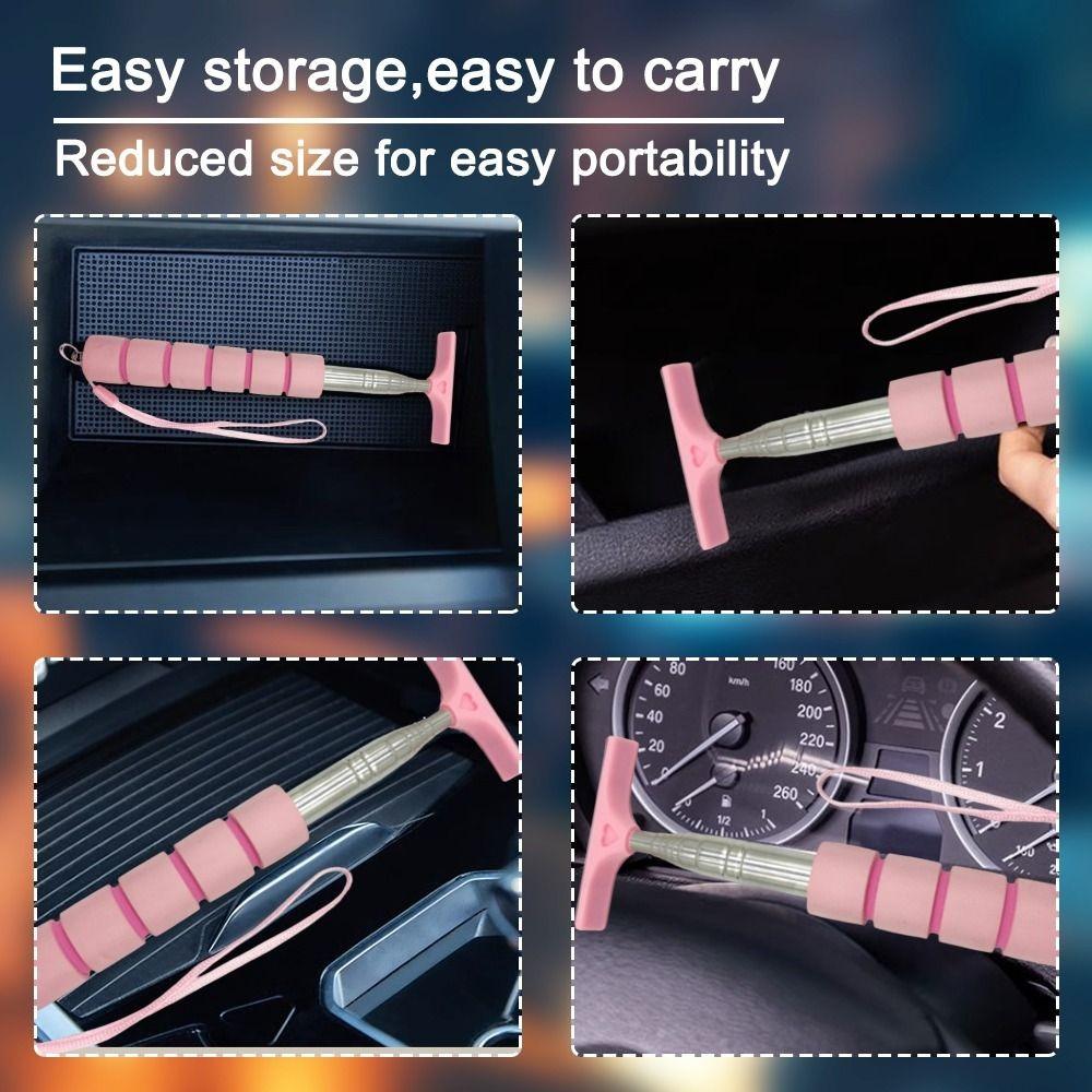 Stainless Steel Car Rearview Mirror Wiper Retractable Wiper New Mirror Squeegee Cleaner  Auto