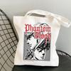 Jojo Bizarre Adventure Shopping Bag Canvas Tote Grocery Bolsas De Tela Bolsa Bag Cloth Reusable Custom