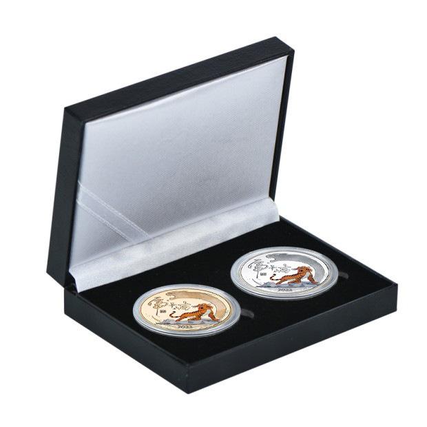2022 commemorative medal, Year of the Tiger gold and silver coins, metal crafts