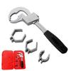 80mm Large Opening Adjustable Faucet Wrench Sink Plumbers Wrench  Bathroom Plumbing Faucet