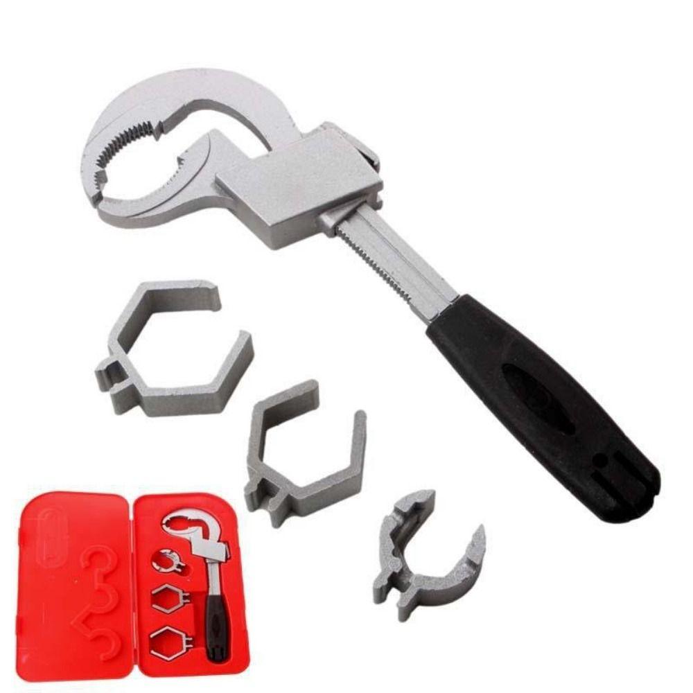 80mm Large Opening Adjustable Faucet Wrench Sink Plumbers Wrench Bathroom Plumbing Faucet